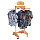 Four-Way Wooden Clothing Rack